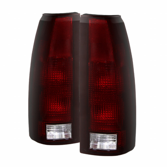 Xtune For Chevy/GMC C1500/C2500/C3500 88-01 Tail Light Pair Red Smoked | 9028786