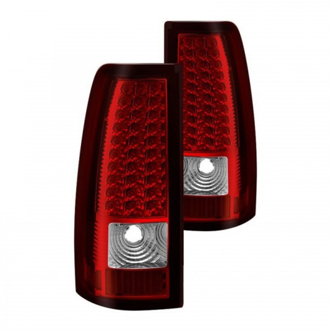 Xtune For Chevy Silverado 1500/2500/3500 2003-2006 LED Tail Lights Pair Red Clear | 5008787