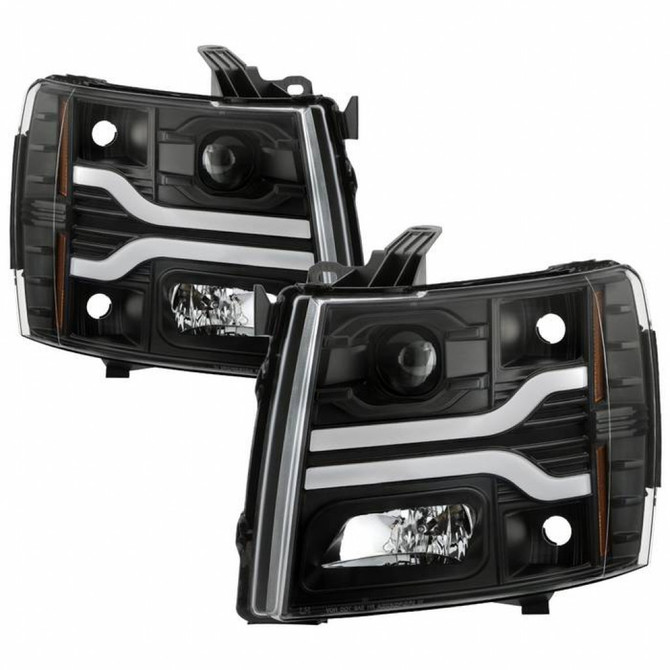 Spyder For Chevy Silverado 1500 2007-2013 Pair LED Black PRO-YD-CS07V3PL-BK | 5087614