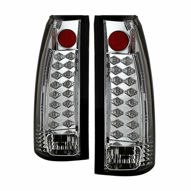 Spyder For Chevy Tahoe 1995-1999 Tail Lights | LED | Chrome | (TLX-spy5001368-CL360A77)