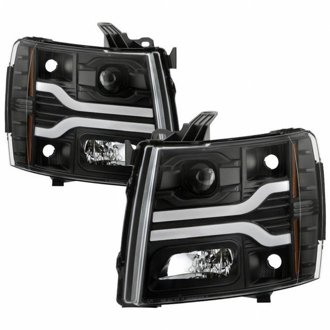 Spyder For Chevy Silverado 2500/3500HD 2007-2014 Pair LED Black PRO-YD-CS07V3PL-BK | 5087614