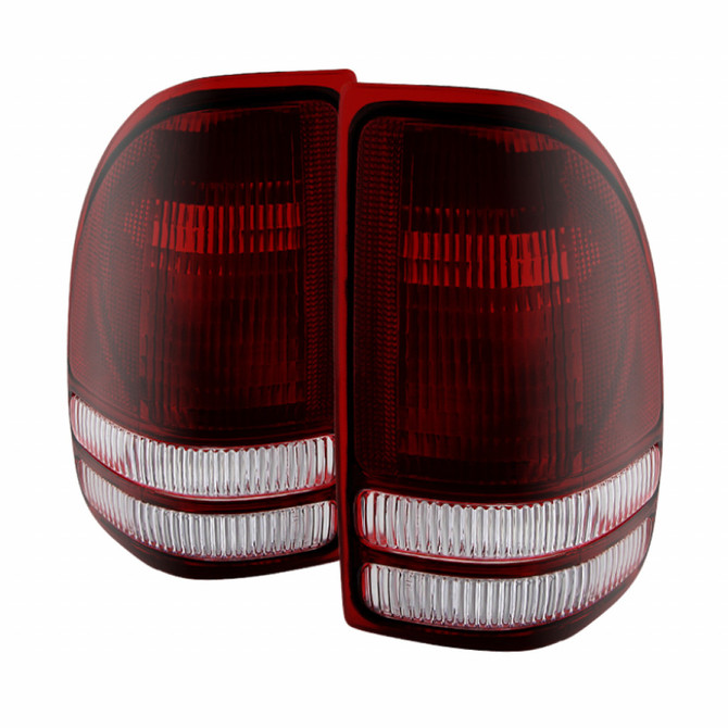 Xtune For Dodge Dakota 1997-2004 Tail Lights Pair -Red Smoked | 9028762