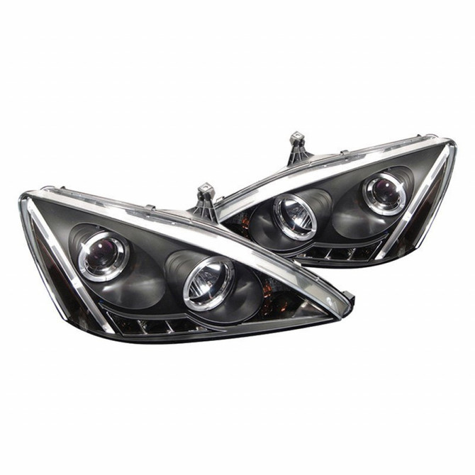 Spyder For Honda Accord 2003-2007 Projector Headlights Pair LED Amber Reflector Black | 5010636