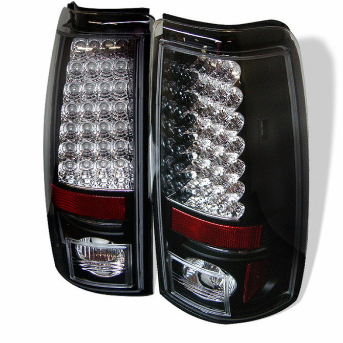 Spyder For Chevy Silverado 1500/2500 1999-2002 Tail Lights Pair | LED | Black | 5002044