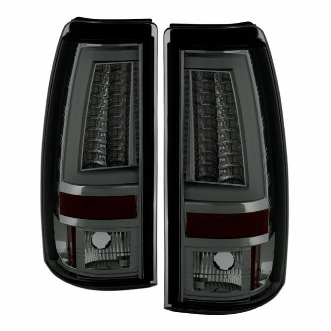 Spyder For Chevy Silverado 1500/2500 HD 2001 2002 Tail Light Pair Version 2 LED Smoke | 5081896