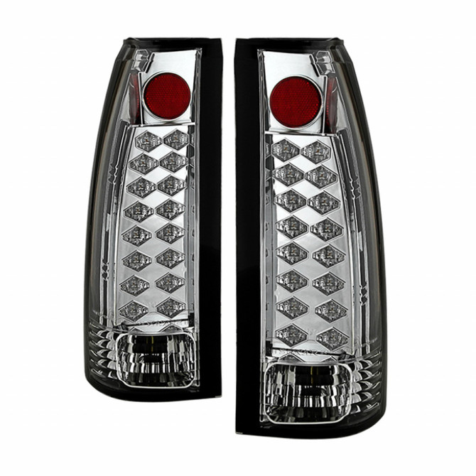 Spyder For Chevy C1500/C2500/C3500 1988-1999 Tail Lights | LED | Chrome | (TLX-spy5001368-CL360A71)