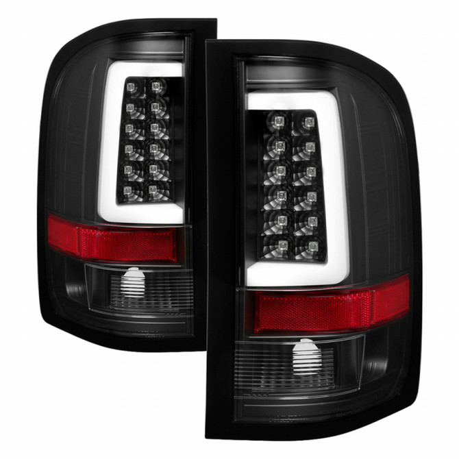 Spyder For Chevy Silverado 1500 2007-2013 Pair Tail Lights | V3 | LED | Black | 5084088