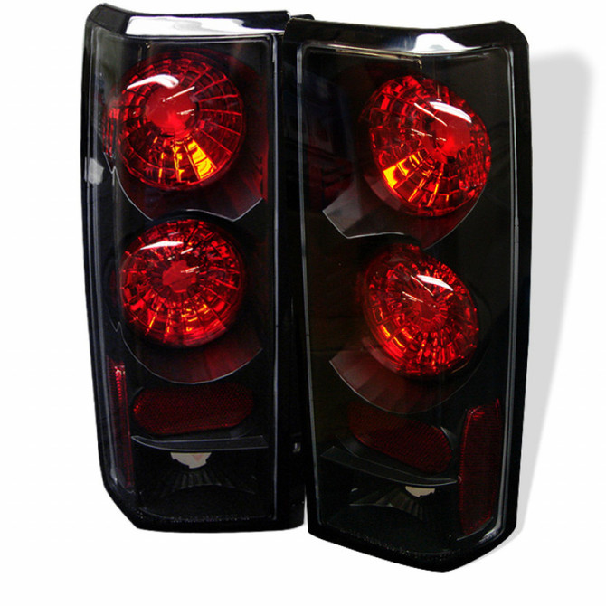 Spyder For GMC Safari 1985-2005 Euro Style Tail Lights Pair | Black | 5000996