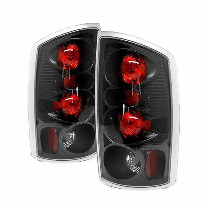 Spyder For Dodge Ram 1500/2500/3500 2002-2006 Euro Style Tail Lights Pair | Black | 5002525