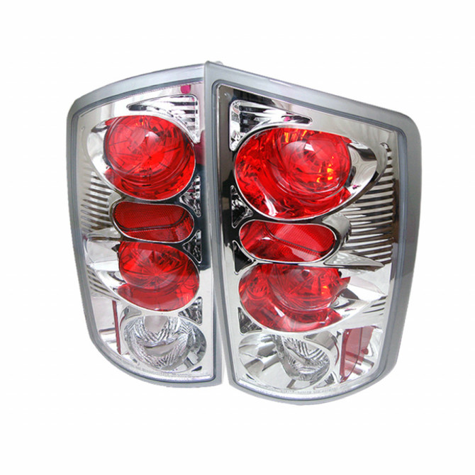Spyder For Dodge Ram 1500/2500/3500 2002-2006 Euro Style Tail Lights Pair | Chrome | 5002532