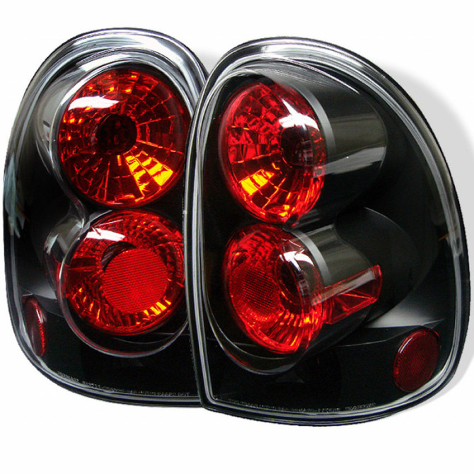 Spyder For Plymouth Voyager/Grand Voyager 1996-2000 Euro Style Tail Light Pair Black | 5002235