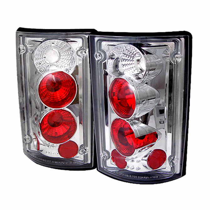 Spyder For Ford Excursion 2000-2005 Euro Tail Lights Pair | Chrome | 5002921