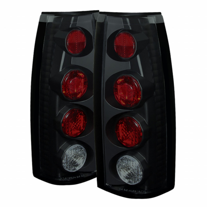 Spyder For Chevy Tahoe 1995-1999 Euro Style Tail Lights Pair | Black Smoke | 5077967