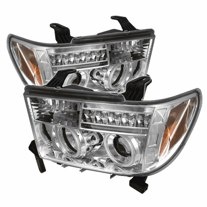 Spyder For Toyota Tundra 07-13 Projector Headlights Pair CCFL Halo LED Chrome | 5030313