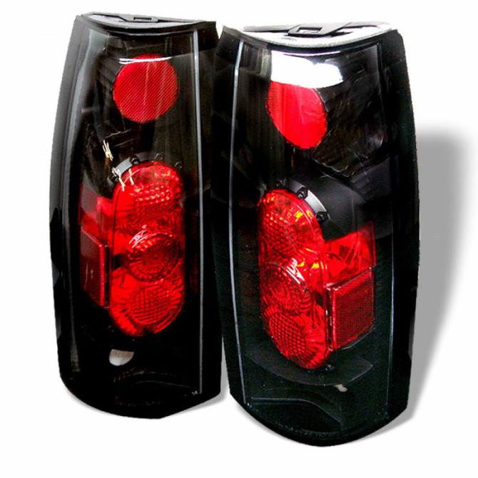 Spyder For GMC C2500 Suburban 1992 Euro Style Tail Lights | Black | (TLX-spy5001320-CL360A72)