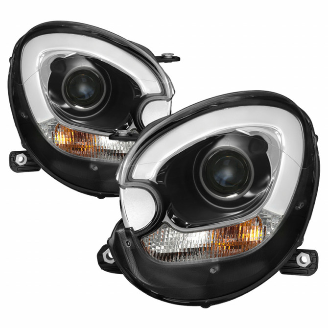 Spyder For Mini Cooper Countryman 11-15 Headlights Pair - Halogen Model Only - Black | 5083449