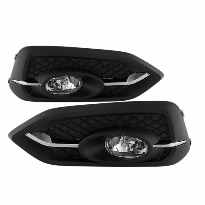 Spyder For Honda Civic 2014-2015 OEM Fog Light Pair Clear 2 Door/Coupe w/ Switch | 5080226