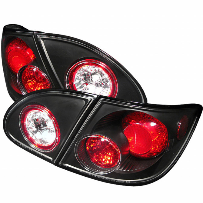 Spyder For Toyota Corolla 1903-2008 Euro Style Tail Lights Pair Black ALT-YD-TC03-BK | 5007339