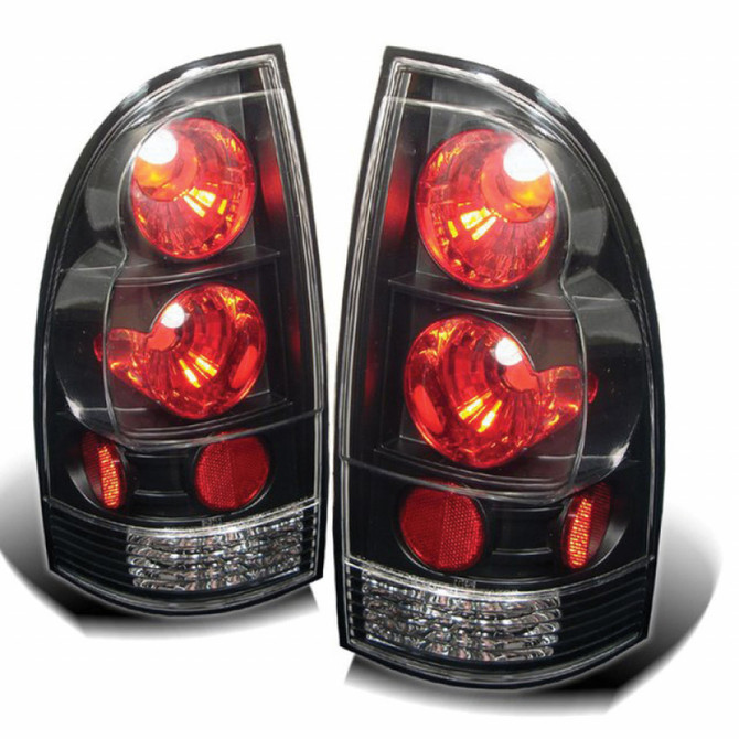 Spyder For Toyota Tacoma 2005-2015 Euro Style Tail Lights Pair Black ALT-YD-TT05-BK | 5007896