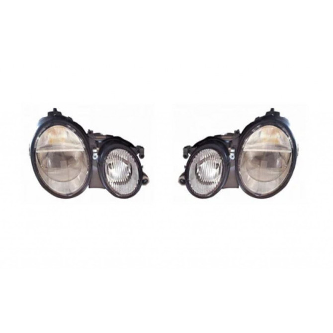 CarLights360: For Mercedes-Benz CLK55 AMG Headlight 2001 2002 Pair Driver and Passenger w/o bulbs and ballast For MB2502112 | MB2503112 (PLX-M1-339-1114LMUSHM-CL360A3)