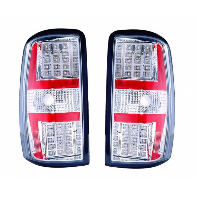 For: Chevy SUBURBAN 00-06 Tail Light Assembly LED CHROME SET Driver and Passenger Side Replaces GM2811198 (CLX-M0-M35-1902P-ASV)