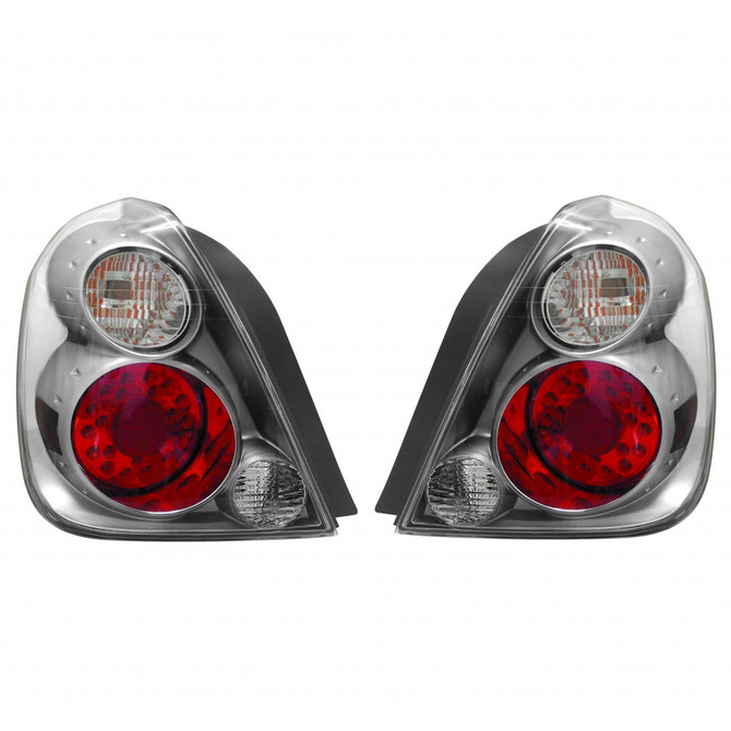 For Nissan Altima 2002-2006 Tail Light LED Titanium RED/White Lens Pair Driver and Passenger Side (CLX-M1-314-1938PXAS8)