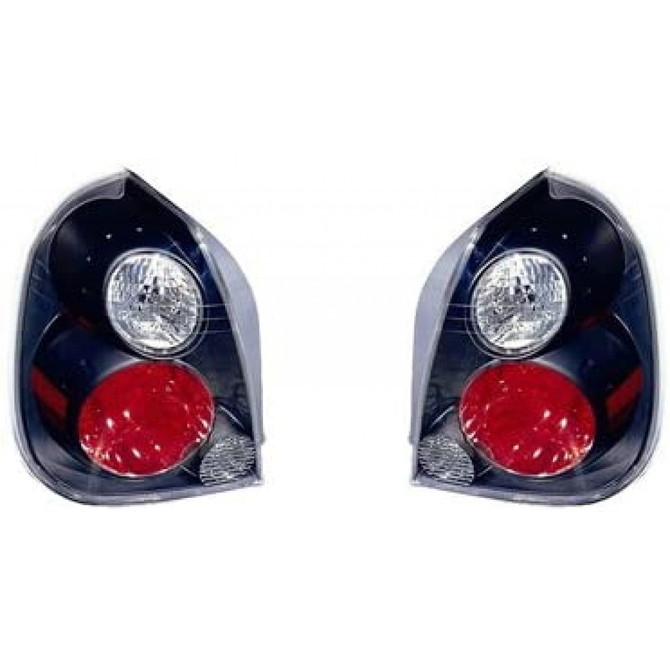 For Nissan Altima 2002-2006 Tail Light Assembly ATZ RED/White Lens Black Bezel Pair Driver and Passenger Side NI2811121 (CLX-M1-314-1938P-AS2)