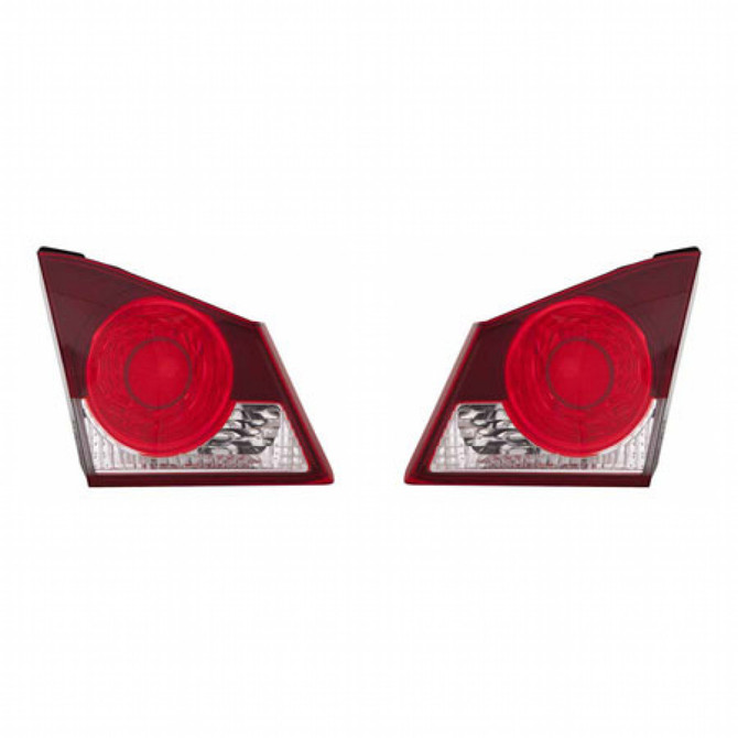 CarLights360: For Acura CSX Back Up Tail Light 2006 2007 Pair Driver and Passenger Side Replaces AC2886101 + AC2887101 (PLX-M1-326-1304L-US-CL360A1)