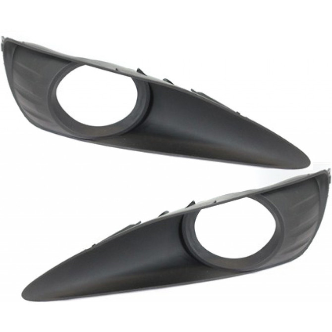 For Toyota Matrix Fog Light Cover 2009 10 11 12 13 2014 Driver and Passenger Side Pair / Set | Primed | w/ Fog Light Hole | DOT/SAE Compliance | TO1038142 + TO1039142 | 5212802270 + 5212702240 (PLX-M0-USA-REPT018906-CL360A70)