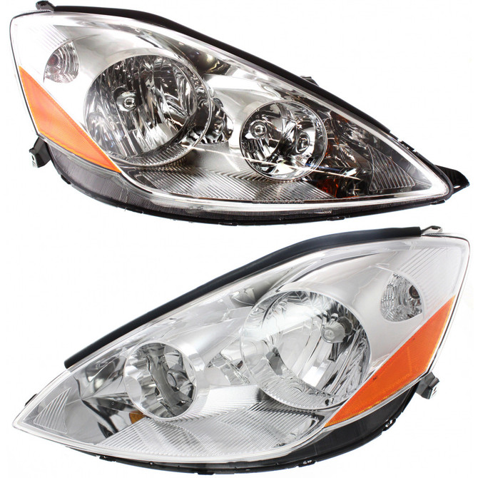 For Toyota Sienna Headlight 2006 07 08 09 2010 Pair Driver and Passenger Side Halogen For TO2502172 | 81150-AE030 (PLX-M0-20-6782-00-CL360A55)