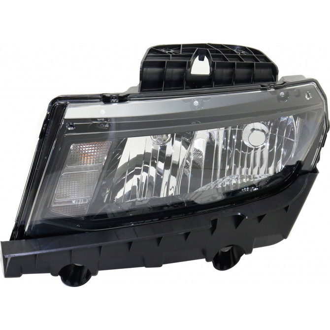 CarLights360: For 2014 2015 Chevy Camaro Headlight Assembly w/Bulbs Black Housing CAPA Certified (CLX-M1-334-1175L-AC2-CL360A1-PARENT1)