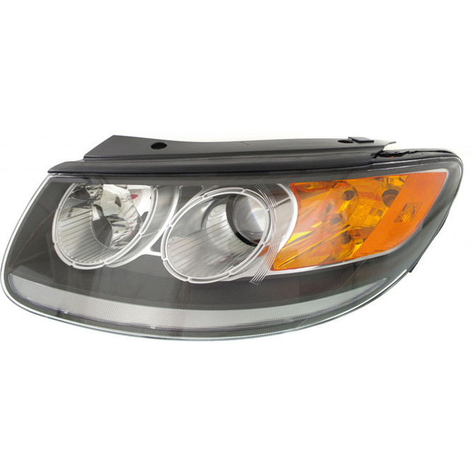 CarLights360: For 2012 Hyundai Santa Fe Headlight Assembly w/Bulbs Black Housing CAPA Certified (CLX-M1-320-1133L-ACN2C-CL360A1-PARENT1)