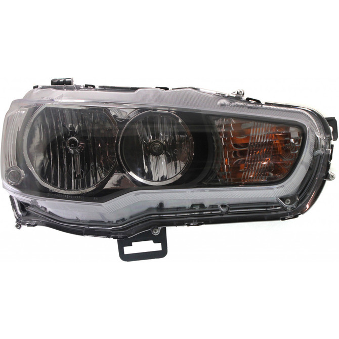 CarLights360: For 2009-2014 Mitsubishi Lancer Headlight Assembly DOT Certified w/Bulbs Halogen Type (CLX-M0-20-9258-00-1-CL360A1-PARENT1)