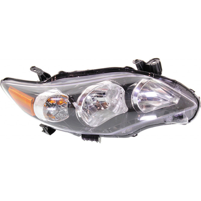 CarLights360: For 2011 2012 2013 Toyota Corolla Headlight Assembly CAPA Certified Black w/Bulbs (CLX-M0-20-9196-90-9-CL360A1-PARENT1)