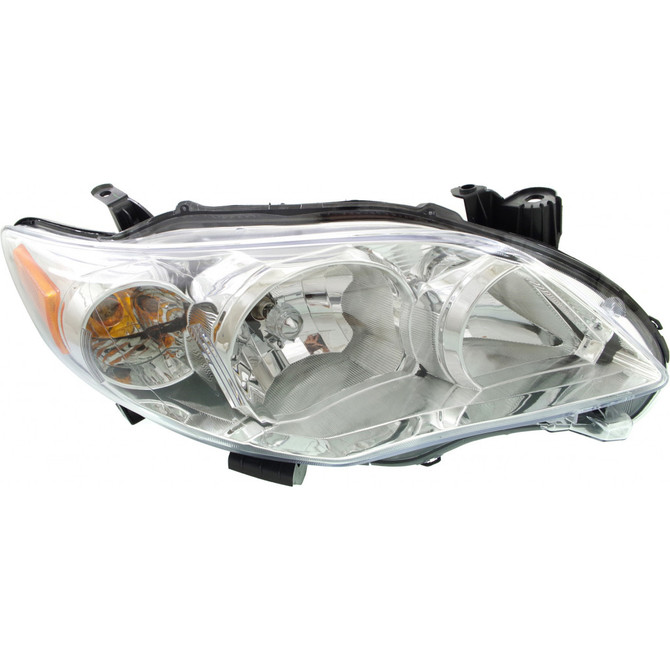 CarLights360: For 2012 2013 Toyota Corolla Headlight Assembly CAPA Certified Chrome w/ Bulbs (Vehicle Trim: L) (CLX-M0-20-9196-00-9-CL360A3-PARENT1)