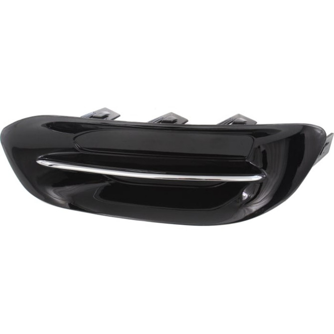 For Dodge Dart Fog Light Cover 2013 14 15 2016 | Grille Bezel | Bumper Cover | Fog Light Opening | Black | w/ Chrome Trim Black | CAPA (CLX-M0-USA-REPD108614Q-CL360A70-PARENT1)