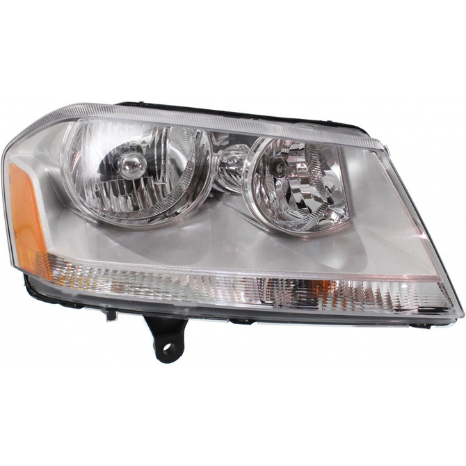 For Dodge Avenger Headlight Assembly 2008 09 10 11 12 13 2014 | Halogen | SE/SXT Model CAPA (CLX-M0-USA-REPD100114Q-CL360A70-PARENT1)