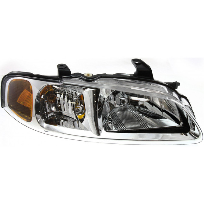 For Nissan Sentra Headlight 2002 2003 Halogen | w/ Chrome Trim | CA / GXE / XE / Limited Model (CLX-M0-USA-N100112-CL360A70-PARENT1)