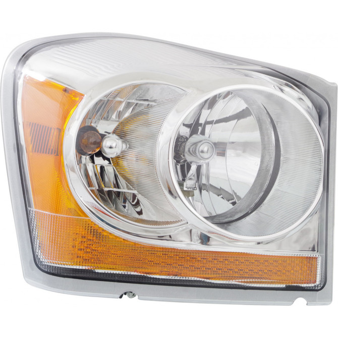 For Dodge Durango Headlight 2004 2005 Halogen | Chrome Interior (CLX-M0-USA-D100124-CL360A70-PARENT1)