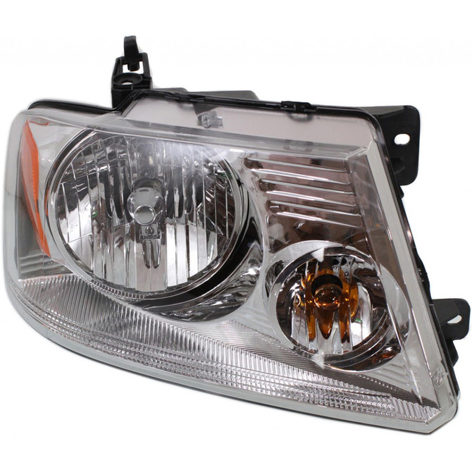 For Ford F-150 Headlight Assembly 2004 05 06 07 2008 | w/ Chrome Trim (CLX-M0-USA-F100112-CL360A70-PARENT1)