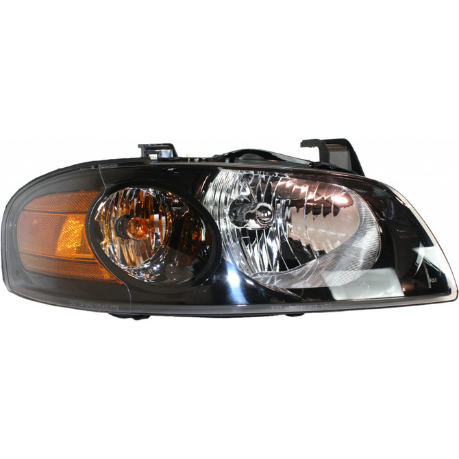 For Nissan Sentra Headlight Assembly 2004 2005 2006 | Halogen Type | Black Interior (CLX-M0-USA-N100122-CL360A70-PARENT1)