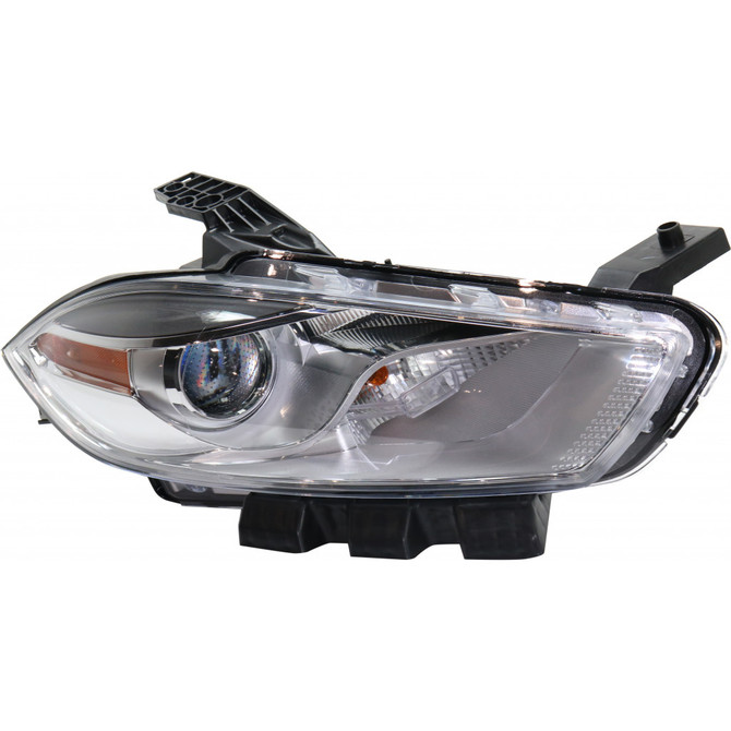 For Dodge Dart Headlight Assembly 2016 | Halogen | Chrome Interior CAPA (CLX-M0-USA-RD10010006Q-CL360A70-PARENT1)