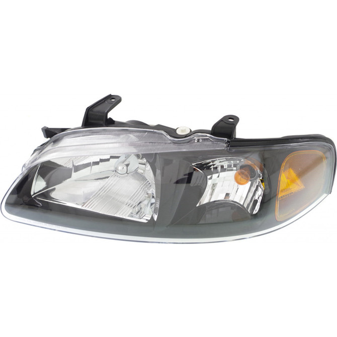 CarLights360: For 2002 2003 Nissan Sentra Headlight Assembly w/ Bulbs Black Housing DOT Certified (CLX-M1-314-1139L-AF2-CL360A1-PARENT1)