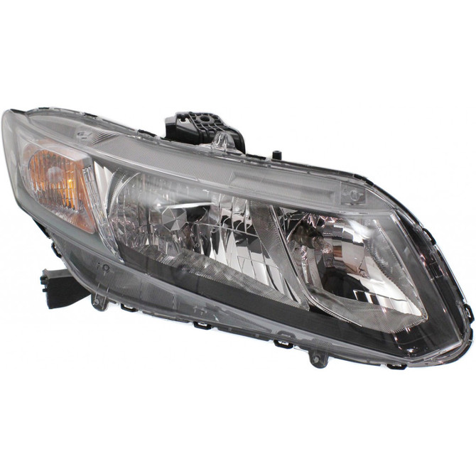 CarLights360: For 2013 2014 2015 Honda Civic Headlight Assmbly w/Bulbs Black Housing|DOT Certified (CLX-M1-316-1162L-AFN2-CL360A2-PARENT1)