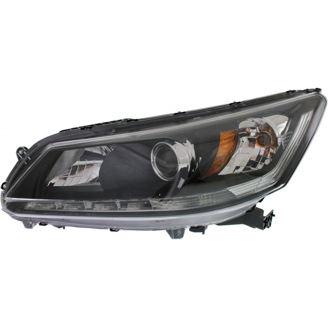CarLights360: For 2014 2015 Honda Accord Headlight Assembly w/Bulbs Black Housing CAPA Certified (CLX-M1-316-1167L-ACN2-CL360A1-PARENT1)