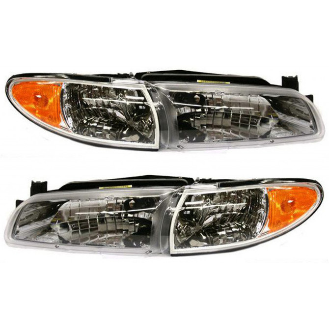 For Pontiac Grand Prix Headlight Assembly 1997 98 99 00 01 02 2003 Halogen Type | Coupe / Sedan (CLX-M0-USA-20-5122-09-CL360A70-PARENT1)