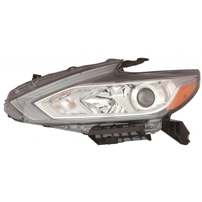 For Nissan Altima Sedan Headlight Assembly 2016 2017 2018 Halogen w/o LED DRL; Chrome Bezel (CLX-M0-315-11ABL-AS1-CL360A55-PARENT1)