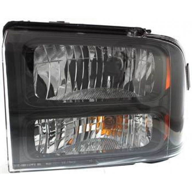 For Ford F250 / F350 Super Duty Headlight Assembly 2005 2006 2007 w/Harley Davidson Model Black (CLX-M0-330-1128L-AS2-CL360A55-PARENT1)