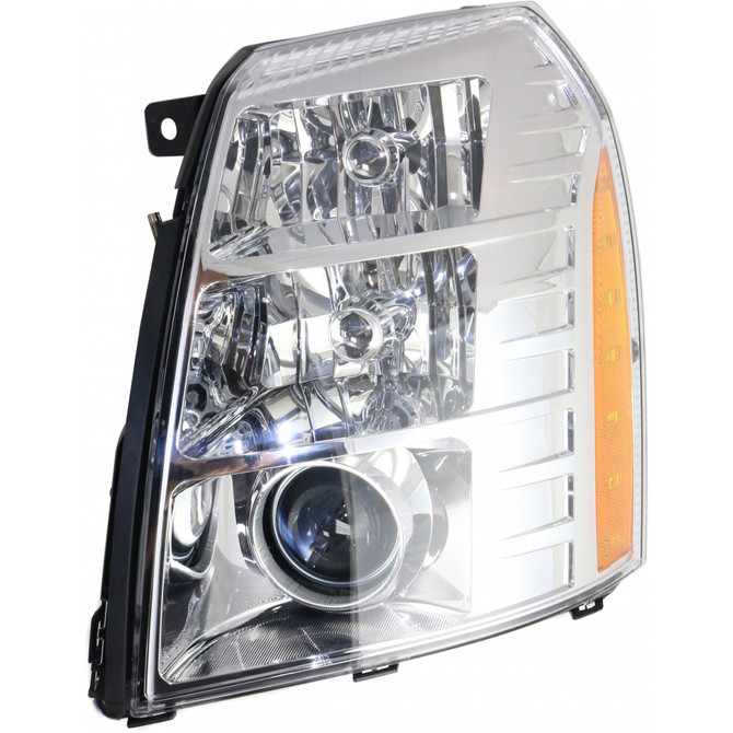 For Cadillac Escalade ESV Headlight Assembly 2009 10 11 12 13 2014 Hybrid w/ HID Type 2nd Design CAPA (CLX-M0-332-11B3L-ACHN-CL360A51-PARENT1)