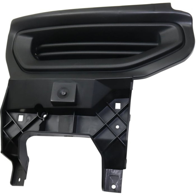 For GMC Sierra 1500 Fog Light Cover 2016 2017 2018 | Grille Bezel | Textured Black | w/ Chrome Bumper | Excludes Denali Model (CLX-M0-USA-RG10860008-CL360A70-PARENT1)